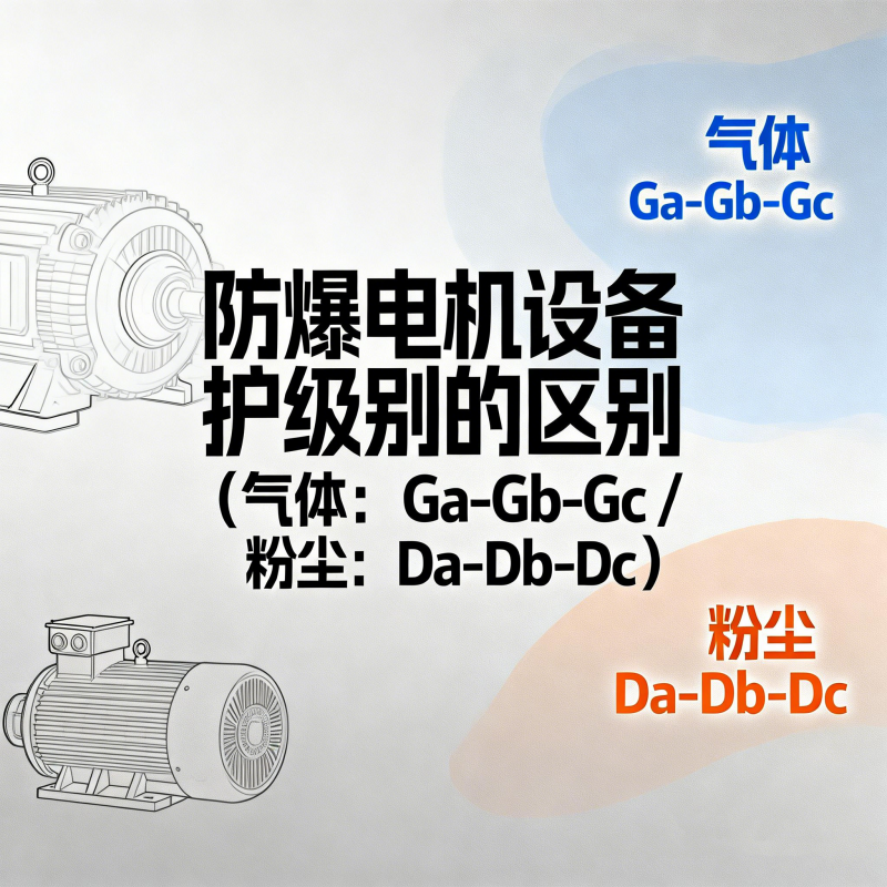 防爆電機設備保護級別的區別（氣體：Ga-Gb-Gc / 粉塵：Da-Db-Dc）