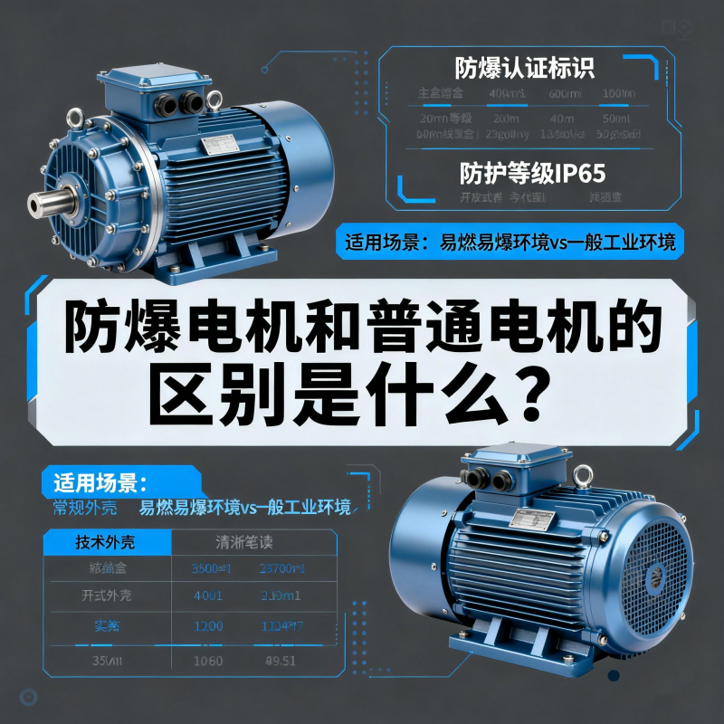 防爆電機(jī)和普通電機(jī)的區(qū)別是什么？